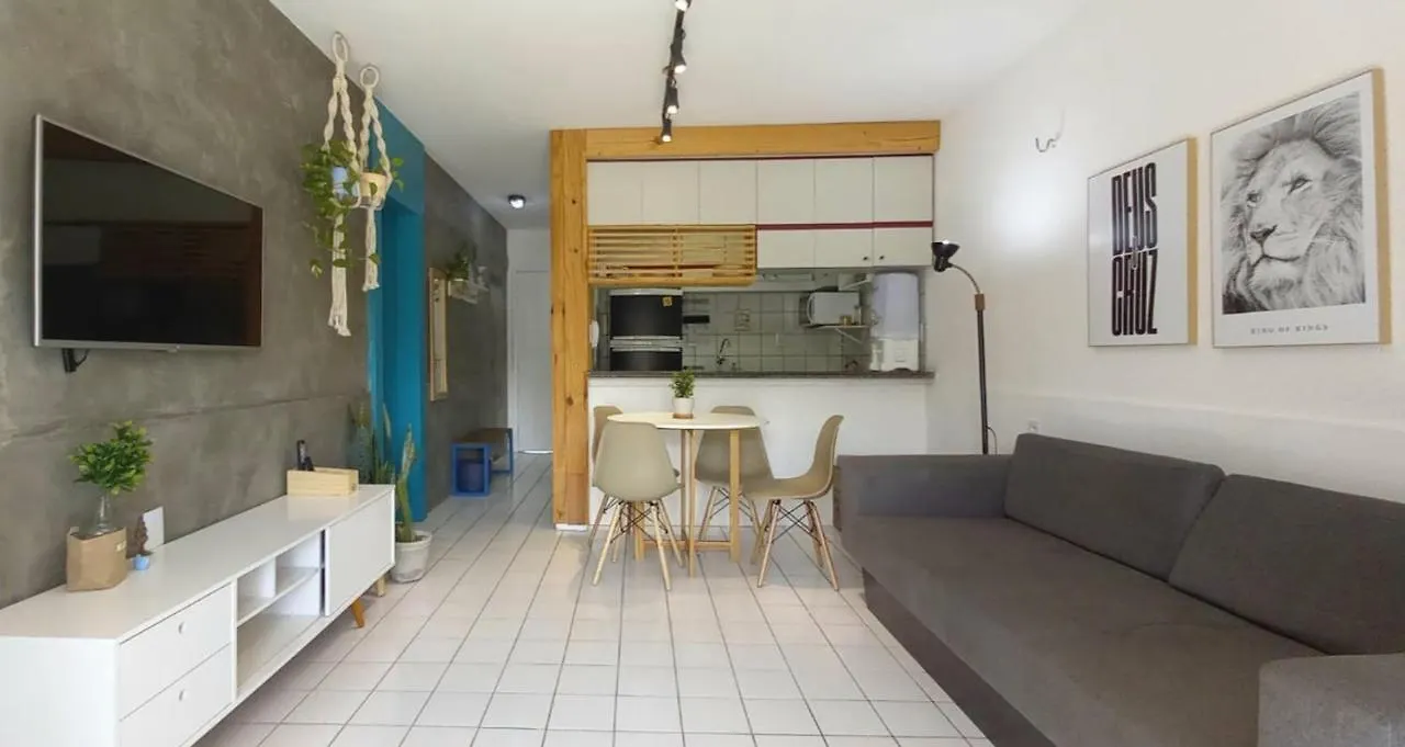 A Poucos Passos Da Praia Apto 2 Dorm Piscina Ac Wifi 포르탈레자 아파트
